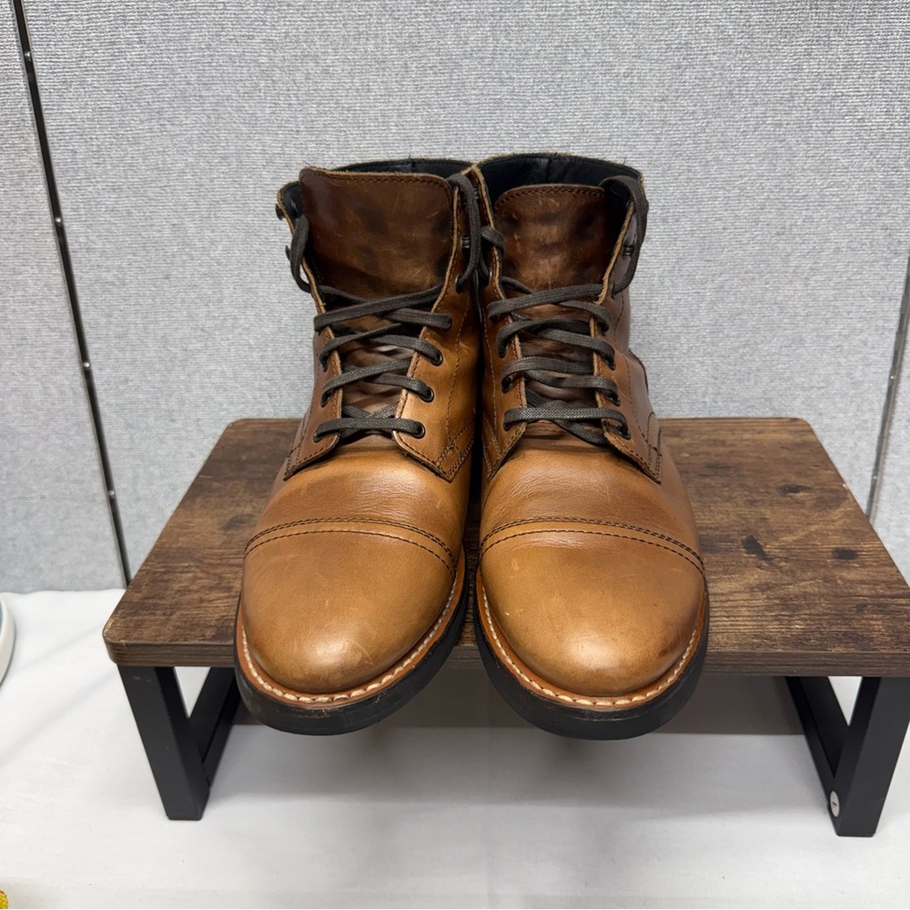 Thursday boot Company  Lace up mens boots Tan Brown - Picture 3 of 12
